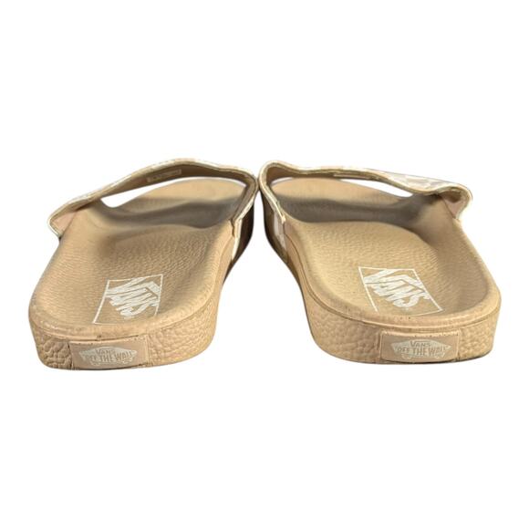 Vans Women’s Checkerboard Slides Sandals Cream Beige Size 8 - Picture 5 of 9
